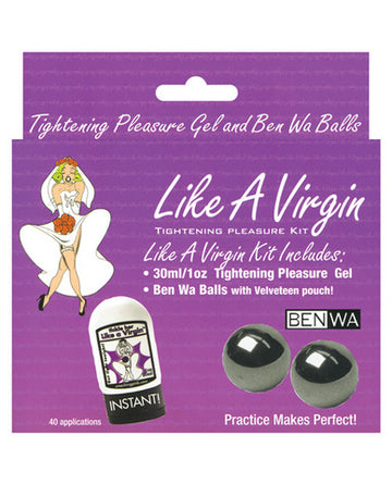 Like a virgin tightening kit pleasure gel and ben wa balls