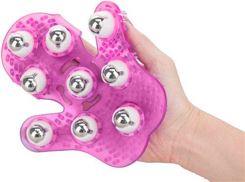 Roller Balls Massager Pink Massage Glove