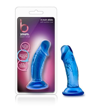 B Yours Sweet N&#039; Small 4in Dildo W/ Suction Cup Blue