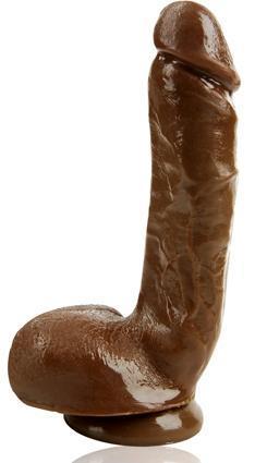 X5 Hard On Realistic Dildo Brown