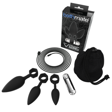 Bathmate Anal Training Plugs Vibe Black