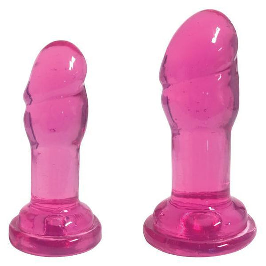 Lollicock Slim Sticks Mini Duo Cherry Pink Butt Plugs