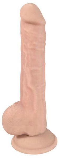 Fleshstixxx Silicone 9 inches Dildo with Balls Beige