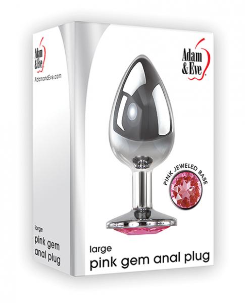 Adam & Eve Pink Gem Aluminium Anal Plug Large