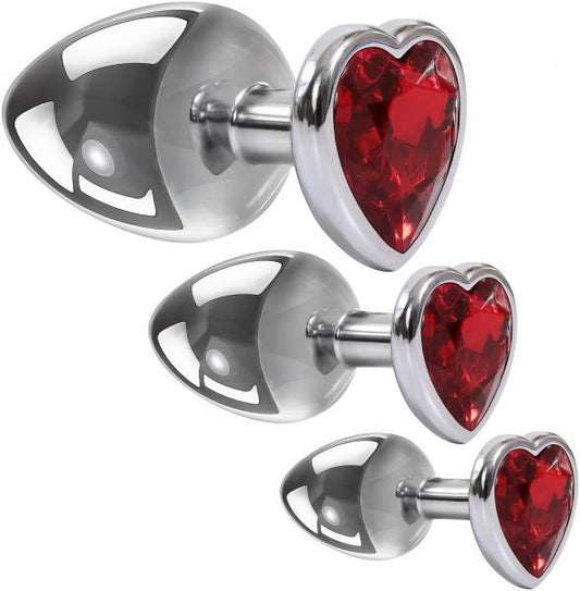 Three Hearts Gem Anal Plug Kit