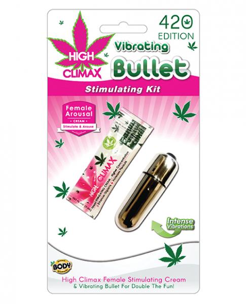 High Climax Vibrating Bullet Stimulating Kit Silver