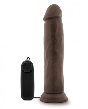 Dr. Skin Dr. Throb 9.5 Inches Vibrating Cock Suction Cup Brown