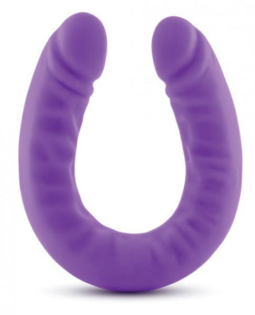 Ruse 18 inches Silicone Slim Double Dong Purple