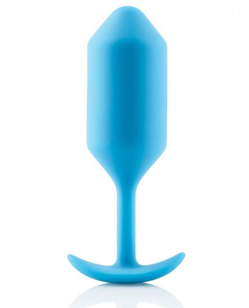 B-Vibe Snug Plug 3 6.35oz Weighted Teal Blue