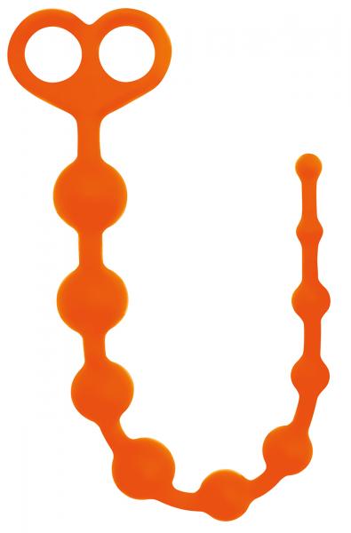 Rooster Perfect 10 Anal Beads Orange