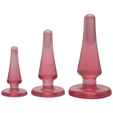 Crystal Jellies Anal Initiation Kit Pink