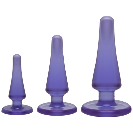 Crystal Jellies Anal Initiation Kit Purple