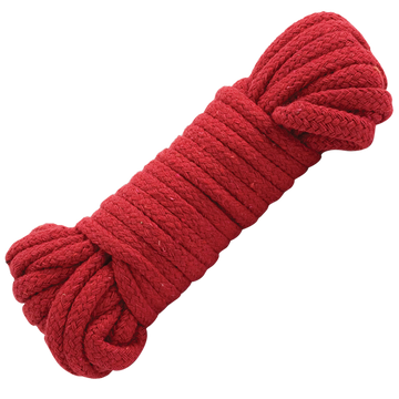 Japanese Style Bondage Rope Cotton Red 32 Feet