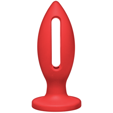 Kink Wet Works 5 inches Silicone Lube Luge Plug Red