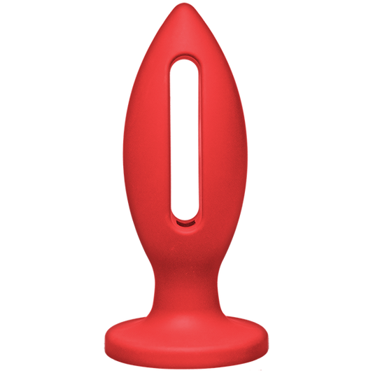 Kink Wet Works 5 inches Silicone Lube Luge Plug Red