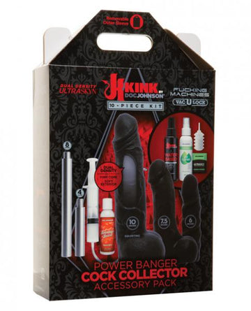 Vac-U-Lock Kink Power Banger Cock Collector 10 Piece Kit