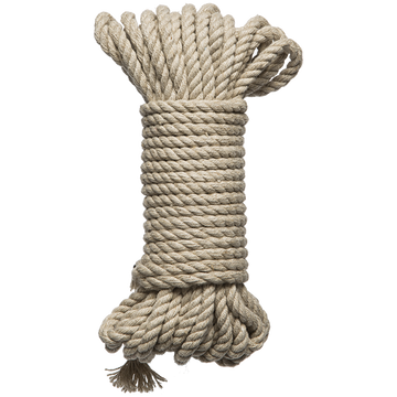 Kink Bind & Tie Hemp Bondage Rope 30 Feet Natural