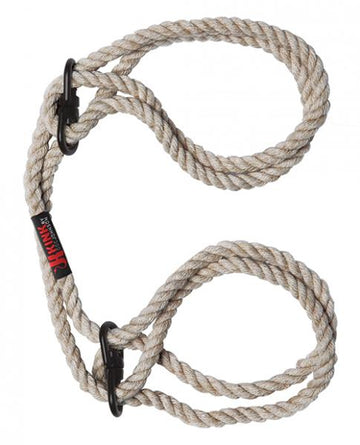 Kink Hogtie Bind & Tie Wrist Or Ankle Cuffs Natural .23 inch Hemp