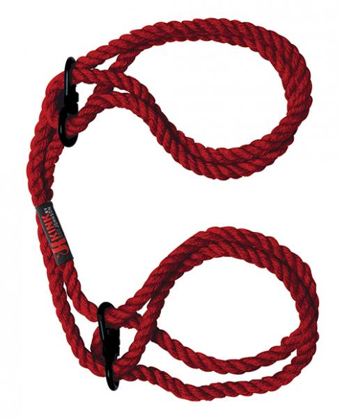 Kink Hogtied Bind & Tie Hemp Wrist Or Ankle Cuffs Hemp Red