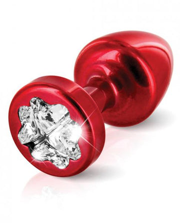 Diogol Anni R Clover T1 Crystal 30mm Red Butt Plug