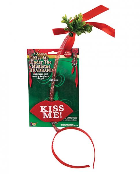 Kiss Me Under The Mistletoe Headband Red