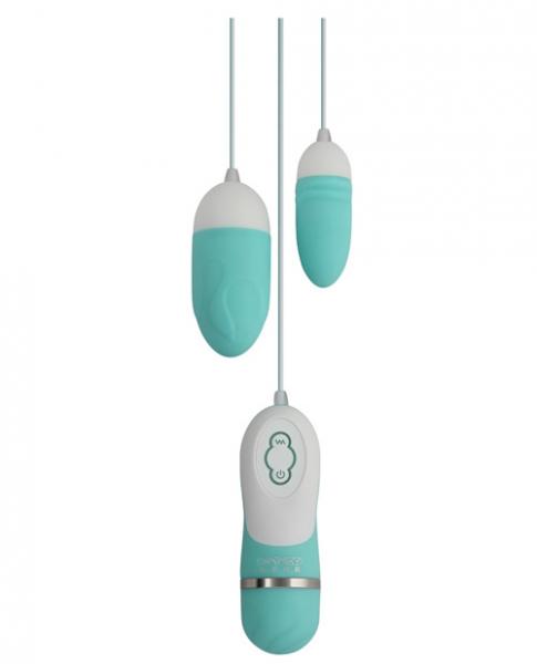 Gigaluv Dual Vibra Bullets 10 Functions Tiffany Blue