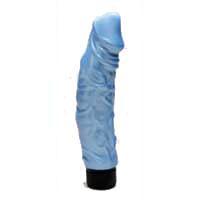 Pearl Shine 9" Waterproof Vibrator  - Blue