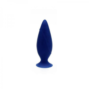 Corked small butt plug - blue