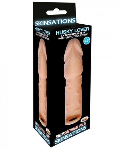 Skinsations Husky Lover 6.5" Extension Sleeve Scrotum Strap