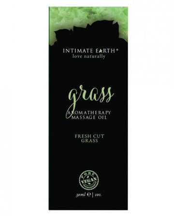 Intimate Earth Grass Massage Oil Foil - 30ml