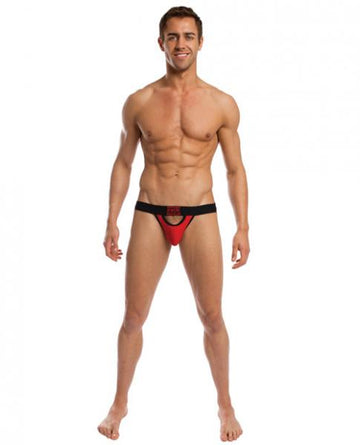 Punter Bodyflex Jock Strap Red/Black Small