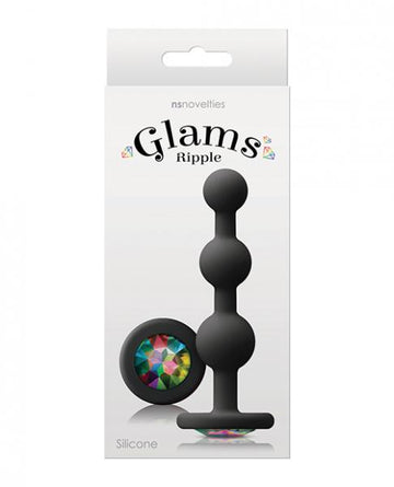 Glams Ripple Rainbow Gem - Black