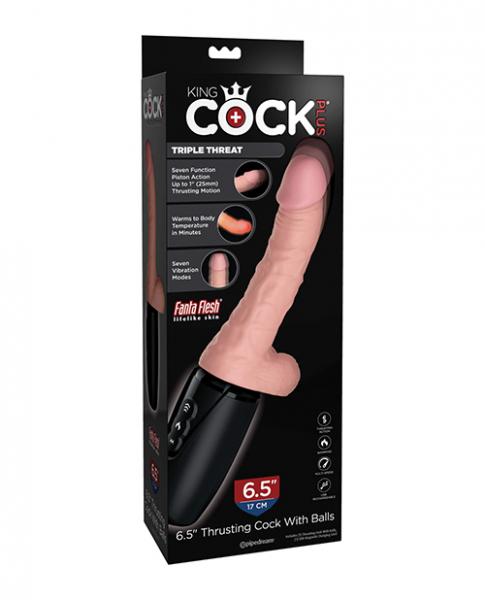 King Cock Plus Thrusting, Warming & Vibrating  6.5