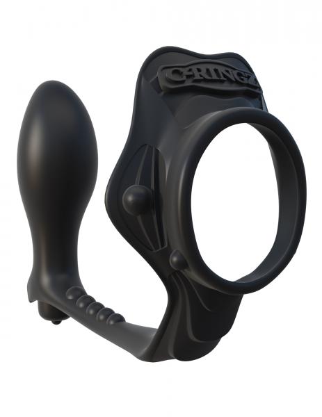 Rock Hard Ass Gasm Vibrating Ring - Black