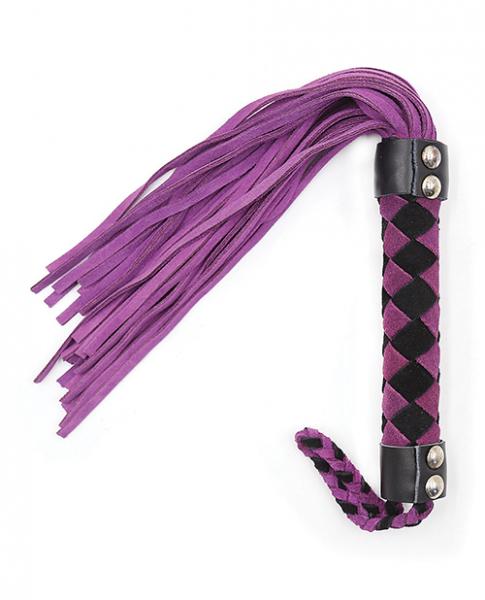 Plesur 15 inches Leather Flogger Purple