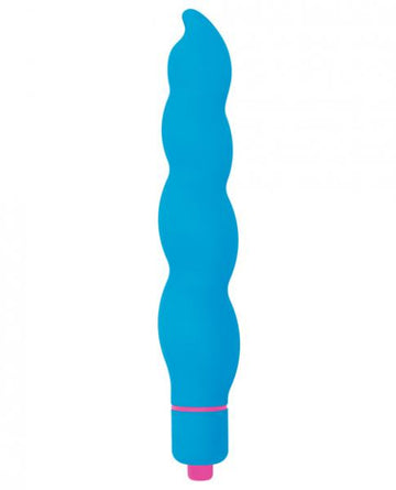 Rock Candy Swirls Vibrator Blue