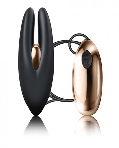 Rocks Off Mimosa Clitoral Vibrator Black Rose Gold