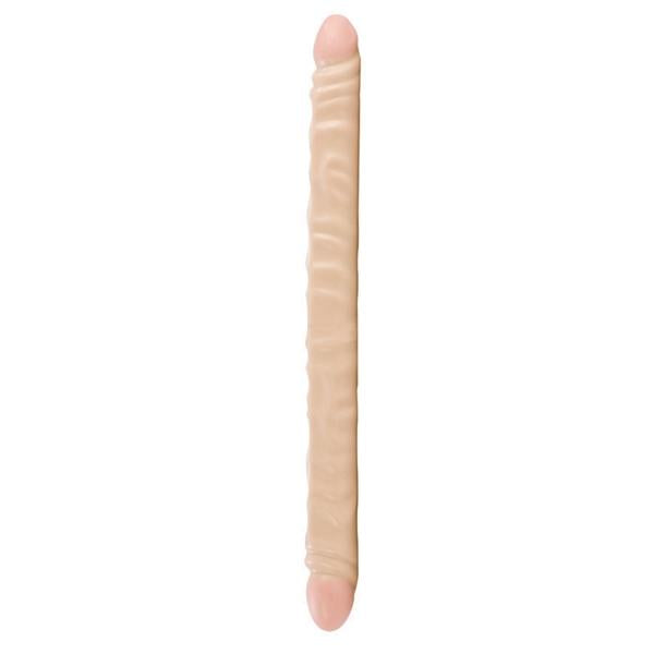 Slim Jim Duo 17"  Veined Double Dong - Beige