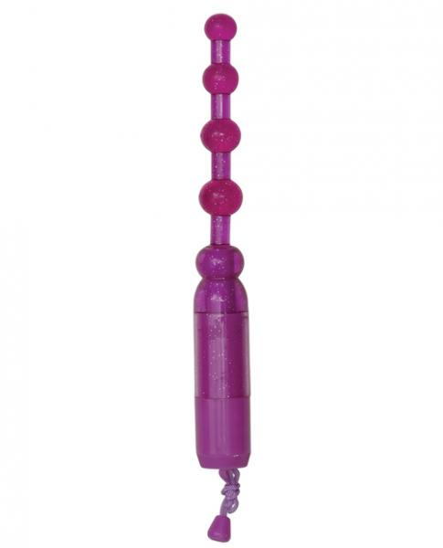 Waterproof Vibrating Pleasure Beads-Purple