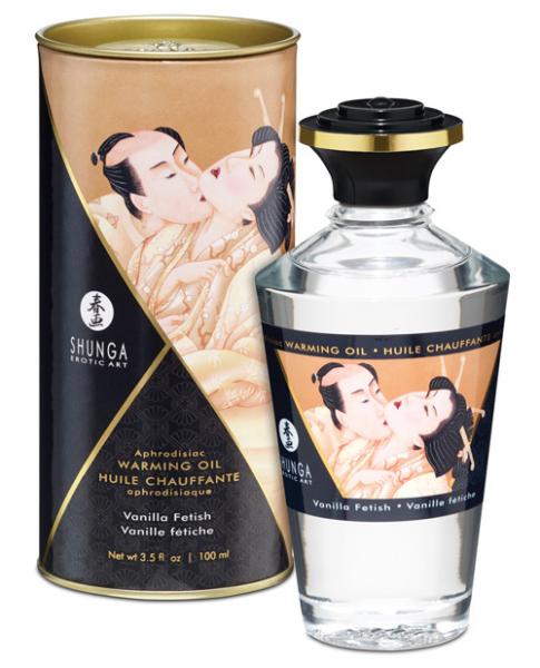 Shunga Warming Massage Oil Vanilla Fetish 3.5oz