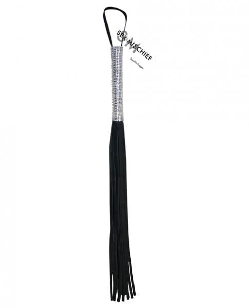 Sex and Mischief Sparkle Flogger Black