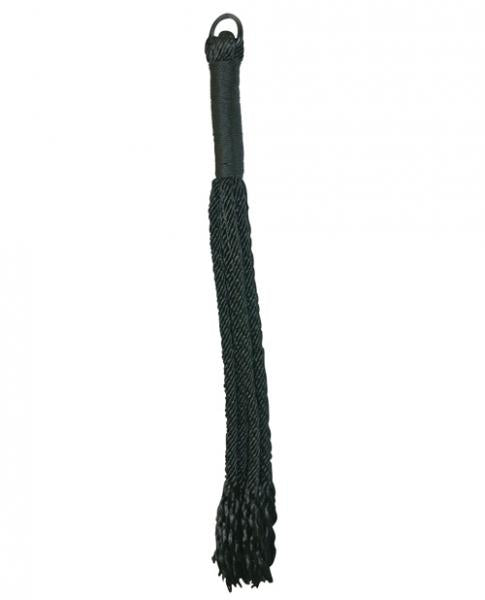 Sex and Mischief Shadow Rope Flogger Black