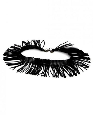 Tyes By Tara Fringe Benefits Bowtye Black Choker