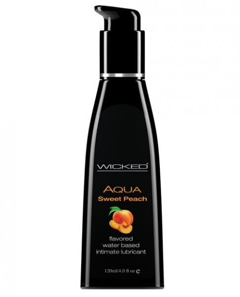 Wicked Aqua Sweet Peach Flavored Lubricant 4oz