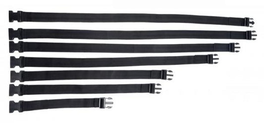 Subdued Full Body Straps Nylon Restraints Black