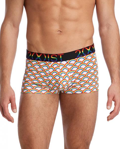 2xist Pride No Show Trunk Shorts Rainbow XL