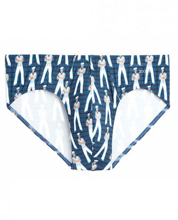 2xist Graphic Micro 1 Bikini Briefs Sailor Man Blue XL