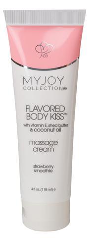 Flavored Body Kiss Massage Cream Strawberry 4 Fl Oz