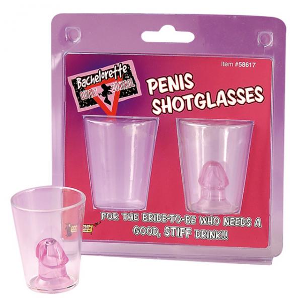 Bachelorette Outta&#039; Control Penis Shot Glasses