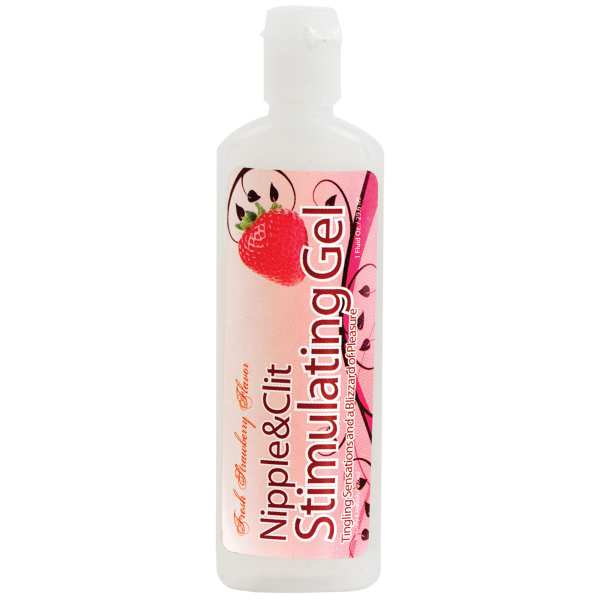 Nipple &amp; Clit Stimulating Gel Strawberry 1oz